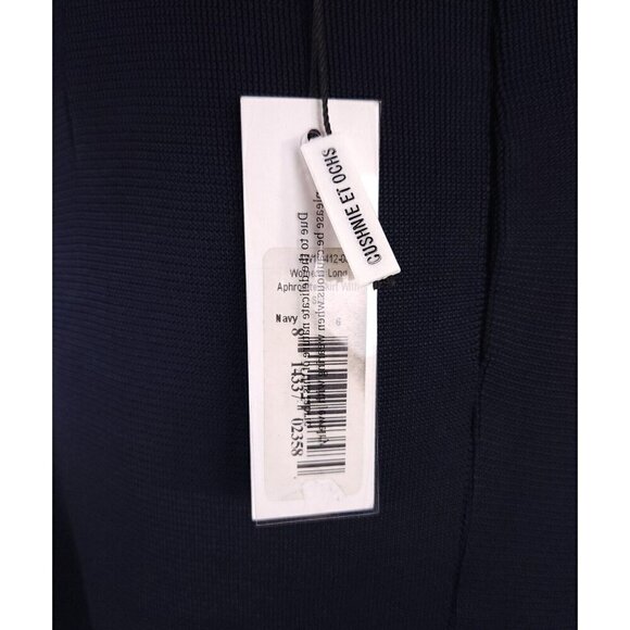 Cushnie Et Otchs Runway Aphrodite High Slit Maxi Skirt 6 Navy New - Picture 12 of 16